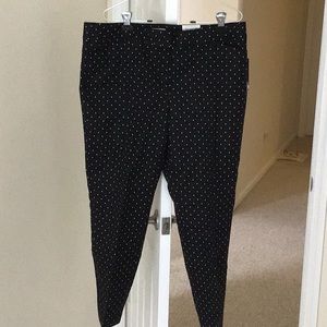 Liz Claiborne black polka dot dress pants